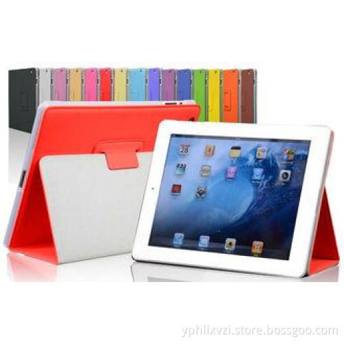 Vibration Proof Orange PU Leather Tablet Case For Android